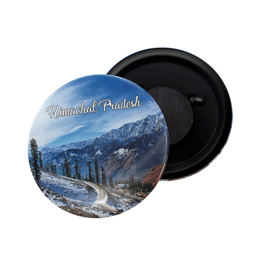 dhcrafts Fridge Magnet Multicolor Himachal Pradesh D2 Glossy Finish Design Pack of 1 (58mm)